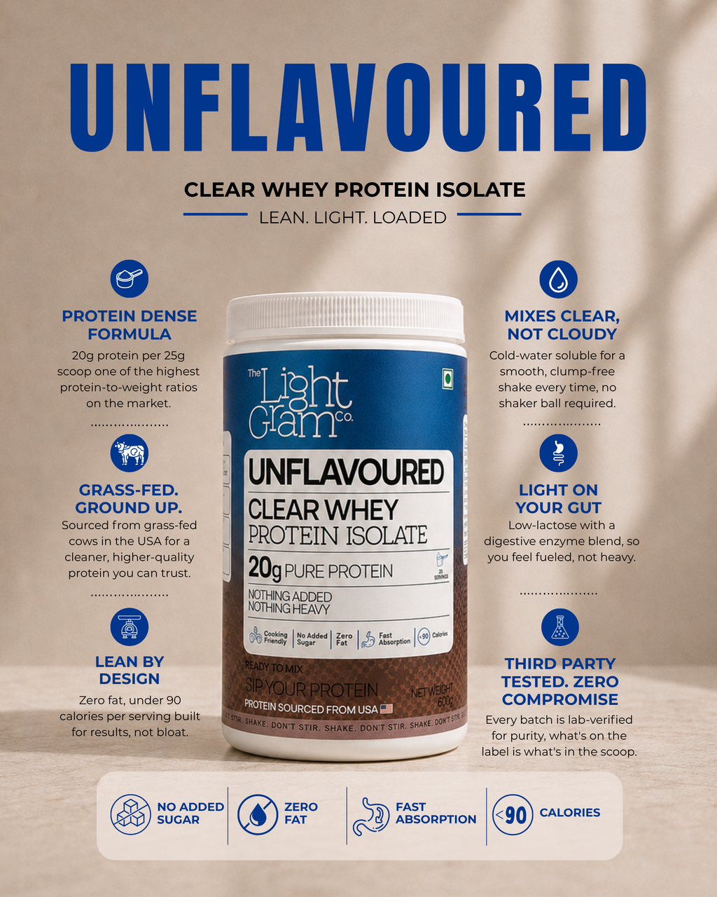 Unflavoured Clear Whey Protein